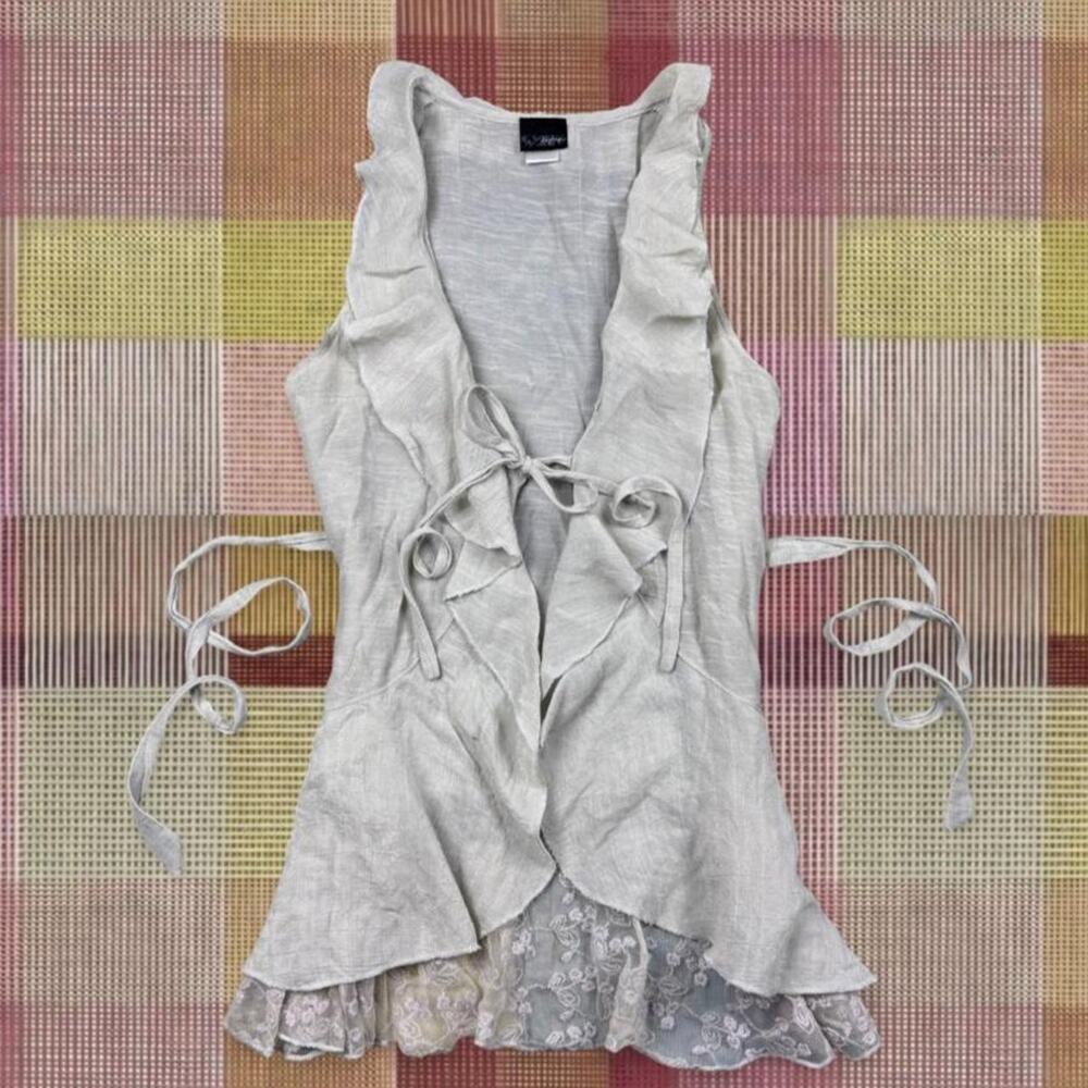 Vintage 2000’s Fairy Ruffle Tie Back Top